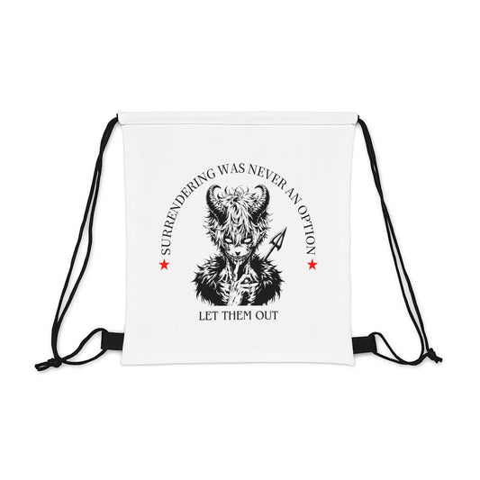 "Let them out" Outdoor Drawstring Bag