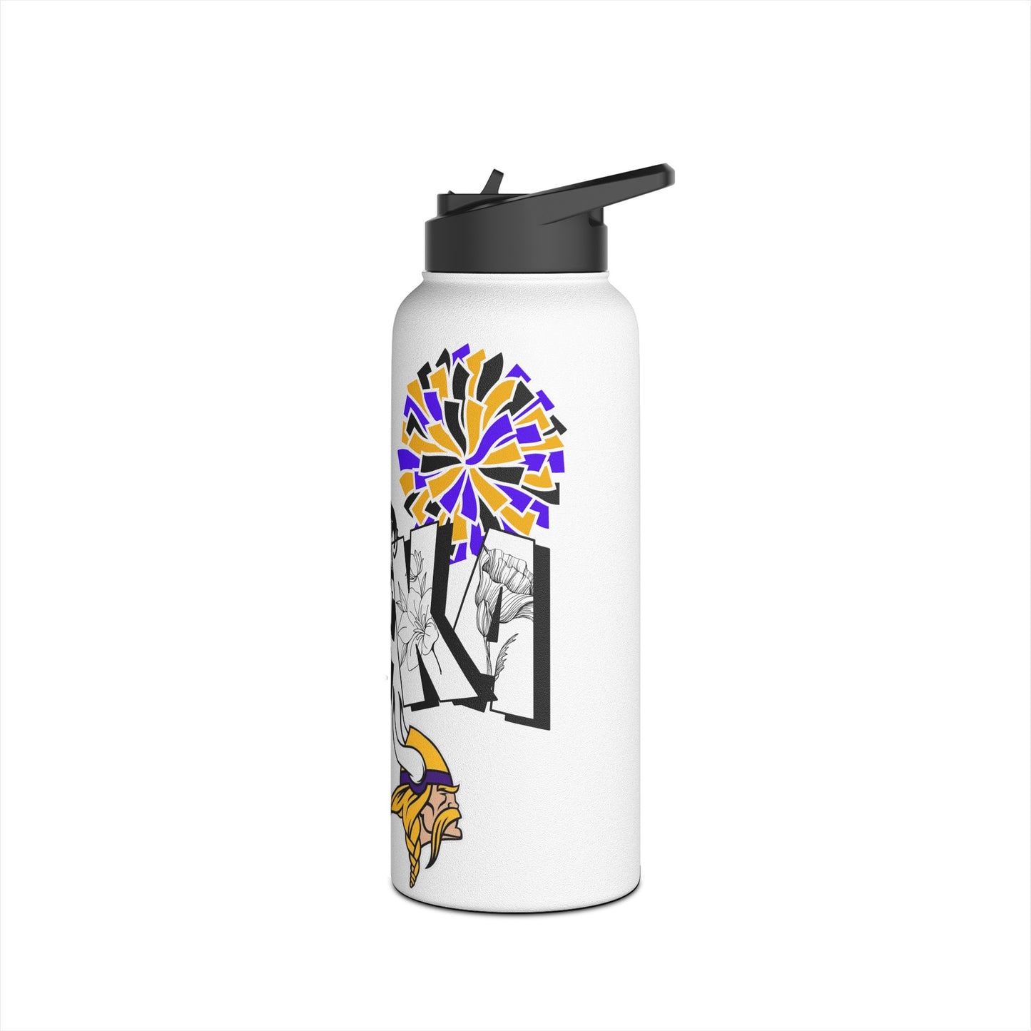 Meeka Stainless Steel Water Bottle, Standard Lid